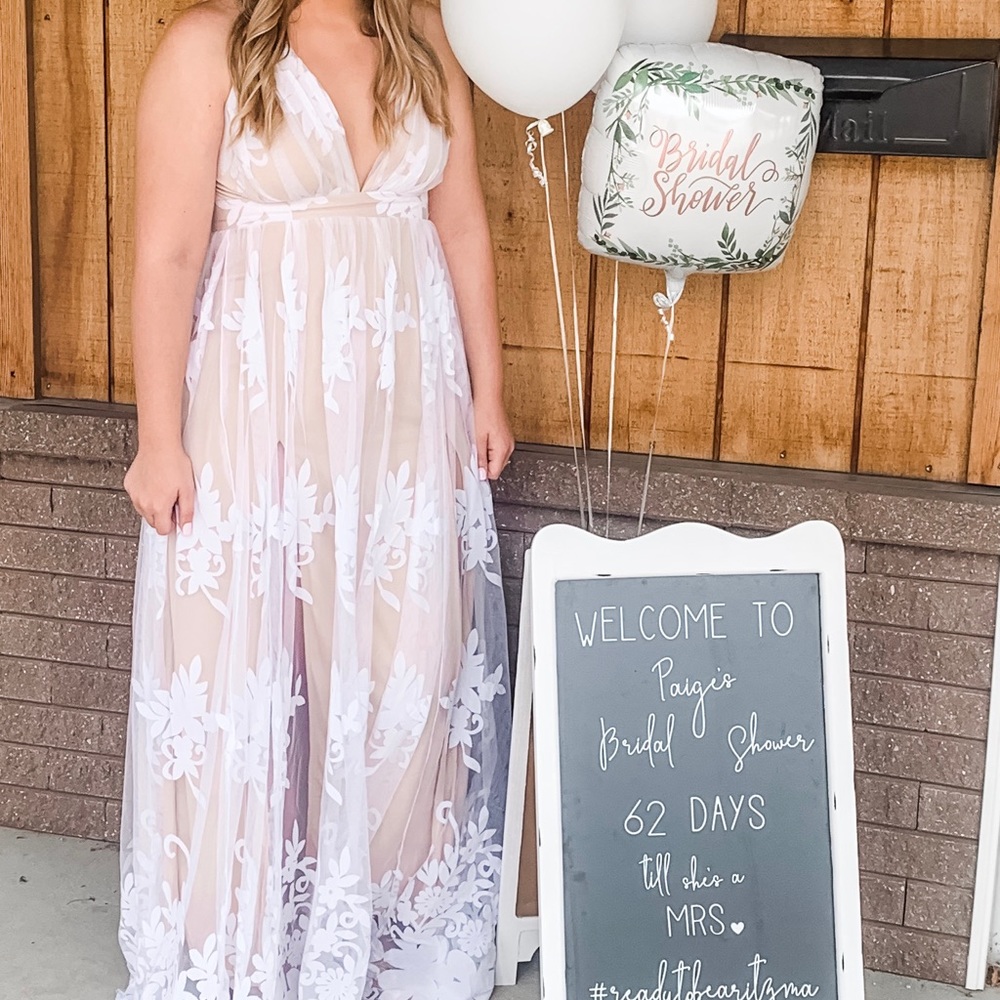 Ever after white maxi dress